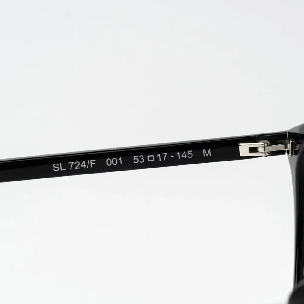SALE! NEW Saint Laurent SL724/F 001 Black Oval Women Eyeglasses